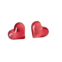 Acrylic Stud Earring, Heart, fashion jewelry & for woman, pink, 20mm 