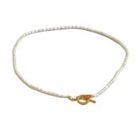 Collar de Perlas Natural de Freshwater, Perlas cultivadas de agua dulce, Joyería & para mujer, Blanco, 390mm, Vendido por UD
