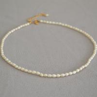 Collier de perles d'eau douce naturelles, perle d'eau douce cultivée, bijoux de mode & pour femme, blanc, 430mm, Vendu par PC