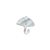 Natural White Shell Beads, Umbrella, white 