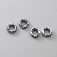 Sterling Silver Spacer Beads, 925 Sterling Silver, Donut, plated 13mm 