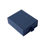 Boîte Cadeau de bijoux, papier, normes différentes pour le choix, couleur bleu foncé, Vendu par PC