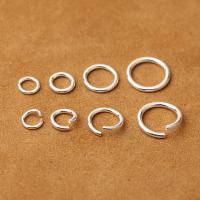 Sterling Silber offen Sprung Ring, 925 Sterling Silber, Kreisring, DIY & verschiedene Größen vorhanden & verschiedene Stile für Wahl, Silberfarbe, verkauft von PC