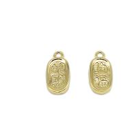 Brass Jewelry Pendants, 18K gold plated, random style & mixed pattern 