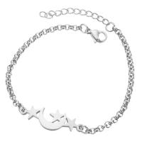 Stainless Steel Charm Bracelet, 304 Stainless Steel, with 5cm extender chain, Vacuum Ion Plating, fashion jewelry & for woman cm 