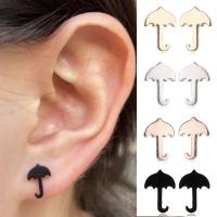 Stainless Steel Stud Earring, 304 Stainless Steel, Umbrella, Vacuum Ion Plating, fashion jewelry & for woman 