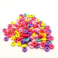 Gefärbtes Holz Perlen, Abakus,Rechenbrett, Spritzlackierung, DIY, gemischte Farben, 5x10mm, 300PCs/Tasche, verkauft von Tasche