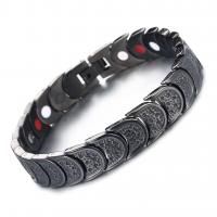 Titanium Steel Bracelet, Vacuum Ion Plating, fashion jewelry & for man 12mm Approx 7.87 Inch 