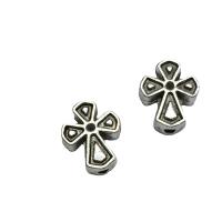 Zinc Alloy Jewelry Beads, Cross, antique silver color plated, DIY Approx 1.6mm 