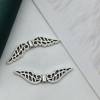 Zinc Alloy Jewelry Beads, Wing Shape, antique silver color plated, DIY 