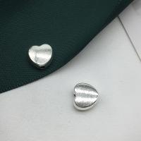 Бусины из сплава цинка в форме сердца, цинковый сплав, Сердце, плакированный цветом под старое серебро, DIY отверстие:Приблизительно 1.6mm, продается PC