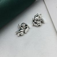 Zinc Alloy Jewelry Beads, Angel, antique silver color plated, DIY 