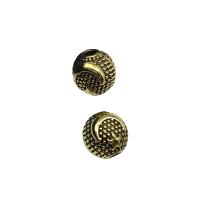 Zinc Alloy Jewelry Beads, Round, antique gold color plated, DIY 