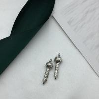 Zinc Alloy Charm Connector, microphone, antique silver color plated, DIY 