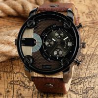 Men Wrist Watch, Zinc Alloy, with Leather & Organic Glass, waterproofless & Unisex 45*13mm 
