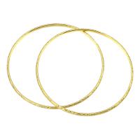 Stainless Steel Bangle, 316 Stainless Steel, Round, Vacuum Plating, fashion jewelry & for woman, golden, 2.5mm, Inner Approx 68mm 