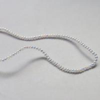 Plattierte Lampwork Perlen, rund, DIY & verschiedene Größen vorhanden, keine, Länge:ca. 38 cm, verkauft von Strang