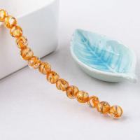 Gold Sand Lampwork Beads, Round, DIY 10mm 