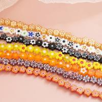 Millefiori Slice Lampwork Beads, Flower, DIY 5-7mm, Approx 