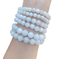 Natural Moonstone Beads, Round & for woman, white .5 Inch 