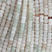 Jadeit Perlen, Jade, poliert, DIY & verschiedene Größen vorhanden, Länge:ca. 14.96 ZollInch, verkauft von Strang