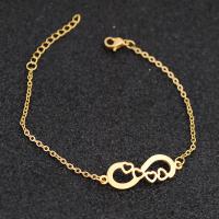 Stainless Steel Charm Bracelet, 304 Stainless Steel, with 1.18inch extender chain, Vacuum Plating, fashion jewelry & for woman, golden Approx 6.3 Inch 