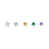 Zweifarbige Acryl Perlen, Stern, DIY, keine, 10x5mm, ca. 100PCs/Tasche, verkauft von Tasche