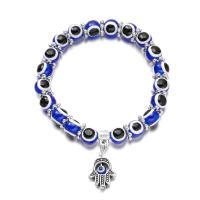 Evil Eye Jewelry Bracelet, Zinc Alloy, with Resin, fashion jewelry & for woman, 8mm Approx 6.69-7.09 Inch 
