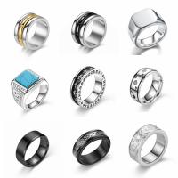 Titanium Steel Finger Ring, Vacuum Ion Plating, fashion jewelry  & for man US Ring 