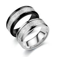 Titanium Steel Finger Ring, Donut, Vacuum Ion Plating, fashion jewelry & for man US Ring 