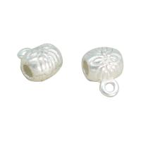 Zinc Alloy Bail Beads, silver color plated, DIY, silver color Approx 1mm 
