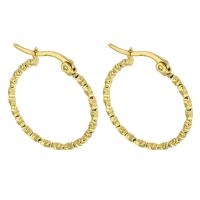 Stainless Steel Hoop Earring, 316 Stainless Steel, Vacuum Plating, 6 pieces & fashion jewelry & for woman, golden 