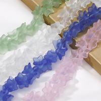 Blume-Kristall-Perlen, Kristall, DIY & satiniert, mehrere Farben vorhanden, 9x13mm, 5PCs/Tasche, verkauft von Tasche