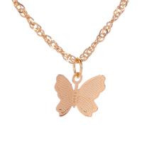 Brass Jewelry Necklace, Butterfly, plated, fashion jewelry & for woman 10mm cm 