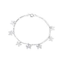 Fashion Zinc Alloy Bracelets, Butterfly, plated, fashion jewelry & for woman 200mm 
