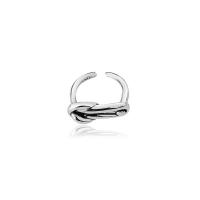 925 Sterling Silver Cuff Finger Ring, Adjustable & for woman, silver color, US Ring 