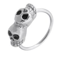 Stainless Steel Huggie Hoop Earring, 316 Stainless Steel, Skull, polished, fashion jewelry & for woman, original color 
