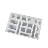 Juego de moldes de epoxi DIY, silicona, Bricolaje, Blanco, 217x139x31mm, Vendido por UD