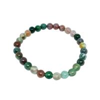 Indian Agate Bracelet, polished, fashion jewelry & Unisex Approx 7.48 Inch 