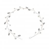 Headband, Brass, with Plastic Pearl, fashion jewelry & for woman & with rhinestone 350mm 