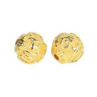 Perles intercalaires en alliage de zinc, Rond, Placage de couleur d'or, DIY & normes différentes pour le choix, doré Vendu par sac