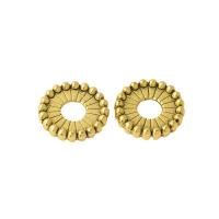 Perles intercalaires en alliage de zinc, fleur, Plaqué de couleur d'or antique, DIY, doré Environ 2.5mm Vendu par sac