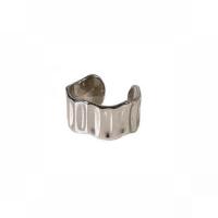 Латунь Манжеты палец кольцо, Кольцевая форма, плакирован серебром, ювелирные изделия моды & регулируемый & Женский, серебряный, внутренний диаметр:Приблизительно 14mm, продается PC