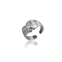 Серебро 925 пробы Манжеты палец кольцо, Другое покрытие, Регулируемый & Женский, Много цветов для выбора, размер:13, продается PC