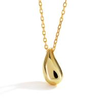 Sterling Silver Jewelry Necklace, 925 Sterling Silver, Teardrop, plated, for woman Approx 17.71 Inch 