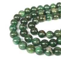 Natural Dragon Veins Agate Beads, Round, DIY green Approx 38 cm 