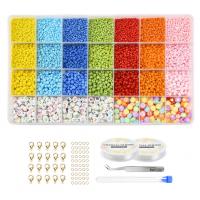 DIY Jewelry Finding Kit, Acrylic, with Plastic Box & Glass Seed Beads & Plastic & Iron & 304 Stainless Steel & Zinc Alloy, gold color plated, mixed colors 