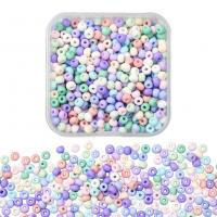 Perles de verre mat, perles de rocaille en verre, avec Boîte en plastique, DIY & givré, plus de couleurs à choisir Vendu par boîte