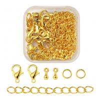 Zinc Alloy Jewelry Finding Set, with Plastic Box & Iron, plated, DIY Approx 