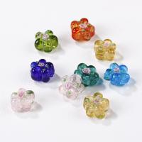 Abalorios de Murano flor, Cristal de murano, Bricolaje, más colores para la opción, 15mm, Vendido por UD
